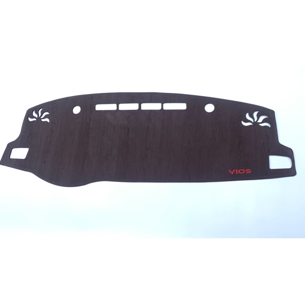 Thảm taplo da vân gỗ Vios 2019 - 2022, thảm taplo da vân gỗ may thiết kế theo xe Vios 2019 - 2022 cao cấp hàng dày đẹp