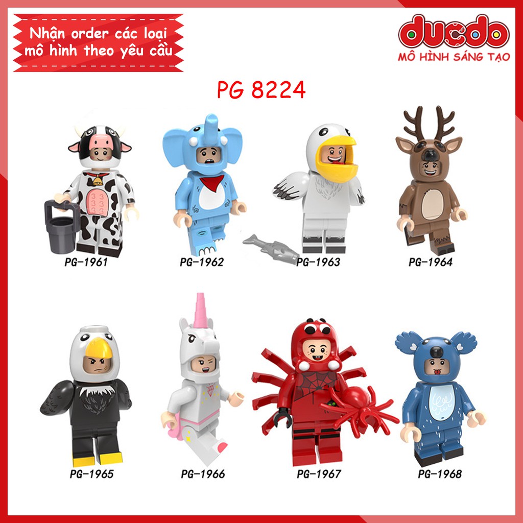 Minifigures các nhân vật hóa trang cực đẹp - Đồ chơi Lắp ghép Xếp hình Mô hình Mini POGO PG8224