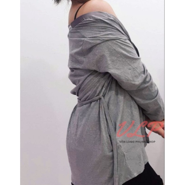 [BIGSIZE_95KG]_DN114_Áo choàng Cotton ngắn viền satin