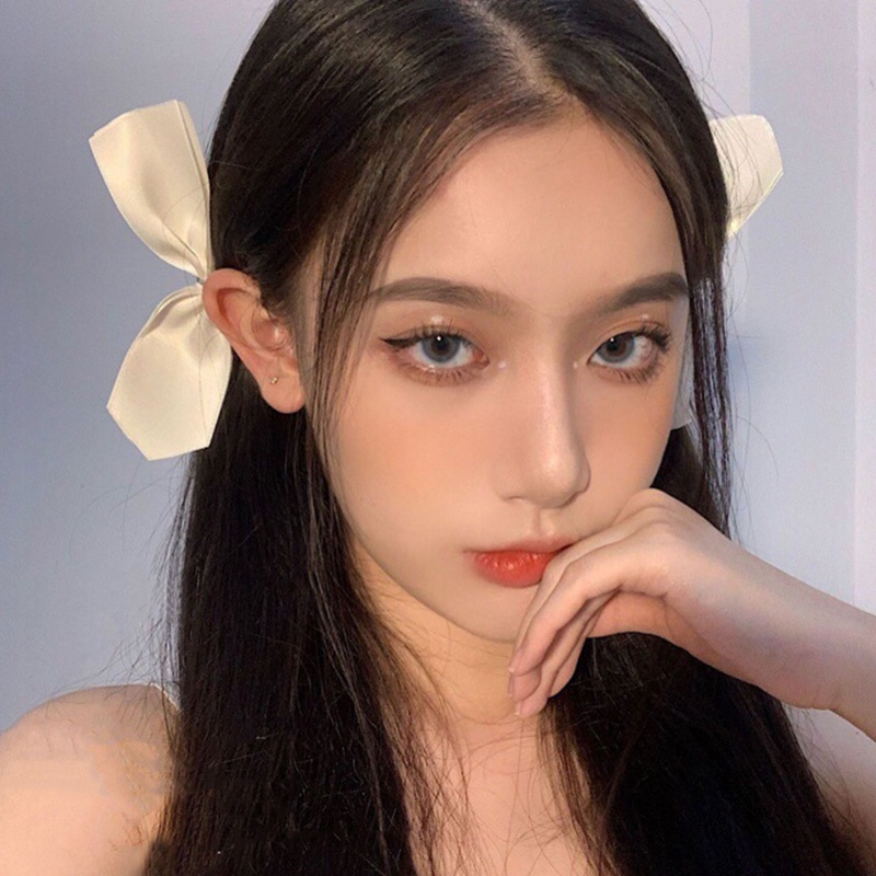 1 Cặp Kẹp Tóc Hình Nơ Vintage Dễ Thương Cho Nữ