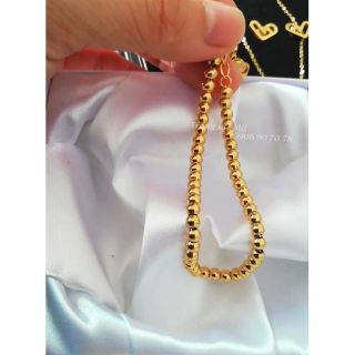 Lắc tay titan bi mạ vàng