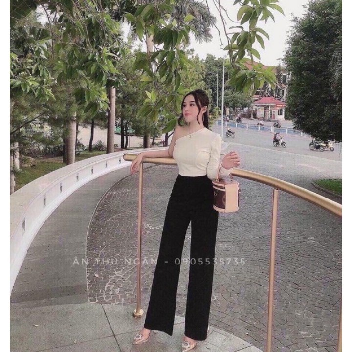 Quần ống rộng culottes xuông khóa giữa chất tuyết mưa vitek_mã C35 | BigBuy360 - bigbuy360.vn