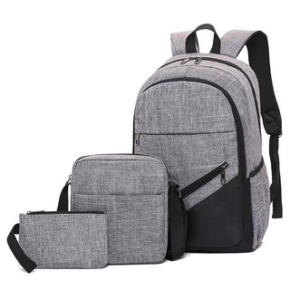 HOT HOT!! Bộ 3 món BALO cao cấp đựng Laptop Ipad package du lịch đi Phượt đi làm gồm Balo-Túi Ipad-Ví nhỏ cực tiện lợi