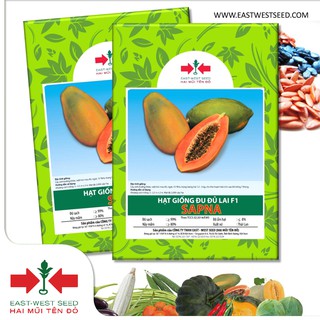 BỘ 2 GÓI 4 HẠT ĐU ĐỦ LAI F1 SAPNA RUỘT ĐỎ CỦA EAST-WEST SEED (HAI MŨI TÊN ĐỎ)