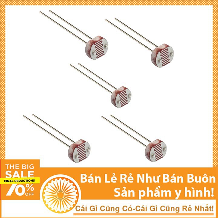 Quang Trở CDS 5mm ( Cảm Biến Ánh Sáng 5mm) - NTHN