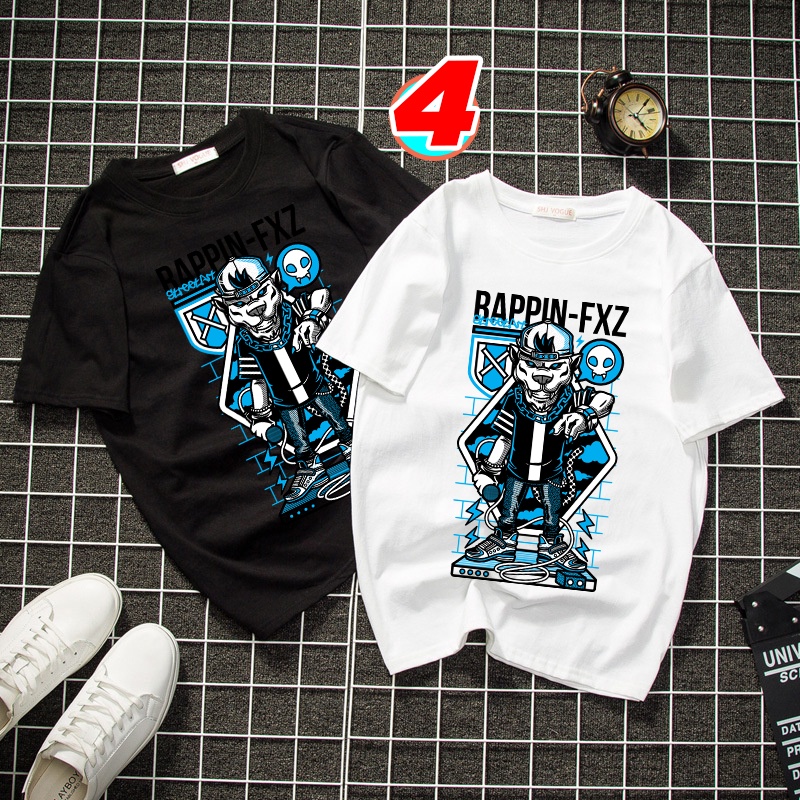 Áo thun Unisex tay ngắn in 3d chi tiết  - vải cotton Tay lỡ form rộng oversize streetwear