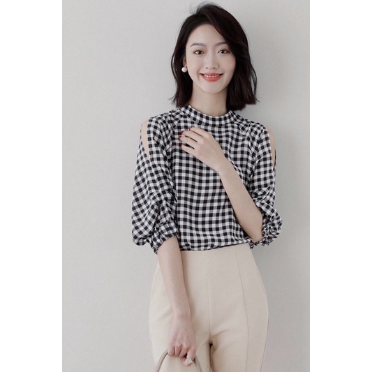 ÁO SOMI KẺ BO CHUN TAY LỠ TRẺ TRUNG HOT TREND