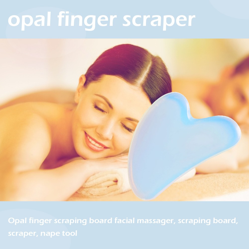 Natural Opal Jade Roller Guasha Scraper For Face Gua Sha Dụng cụ massage Bộ công cụ massage mặt Con lăn massage Guasha Board Jade Massager