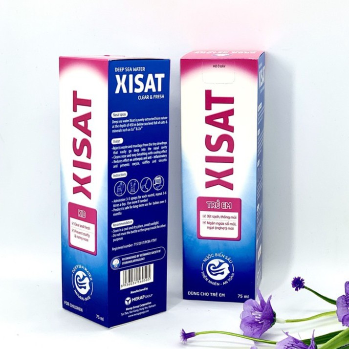 XỊT RỬA MŨI XISAT CHO TRẺ EM VÀ NGƯỜI LỚN Chai 75ml- Minpharmacy