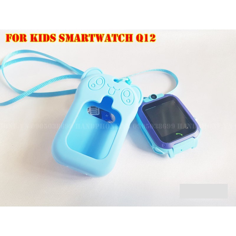 Vỏ silicon cho đồng hồ định vị trẻ em Q12/Q12B. Dây đeo cổ thay dây đeo tay