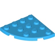 Gạch Lego tấm 4 x 4 Cong 1 góc / Lego Part 30565: Plate, Round Corner 4 x 4