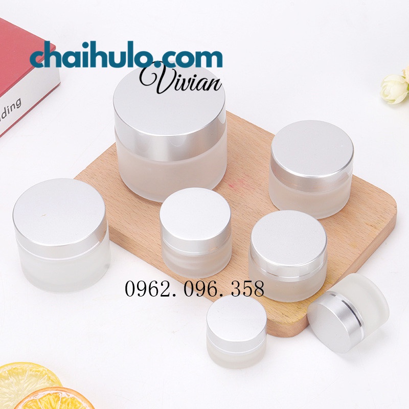 10g - Hũ kem mờ - Hũ chiết mỹ phẩm, hũ thủy tinh thân mờ chất lượng cao dày đẹp - HÀNG CÓ SẴN