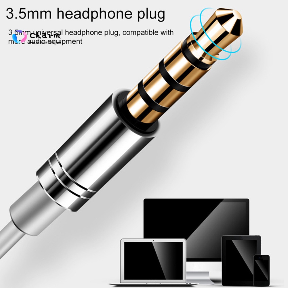 [CM] Stock HD Stereo Noise Cancelling In-ear Hook Sports Earphones Music Headphone with Mic