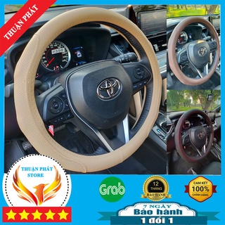 Bọc vô lăng ô tô chất liệu PU sợi mịn cao cấp chống trượt thoáng khí cho kia morning,vios,kia cerato,xl7,elantra...