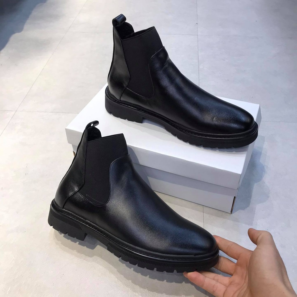 giày boot nam chelsea boots da nguyên tấm cao cấp | BigBuy360 - bigbuy360.vn