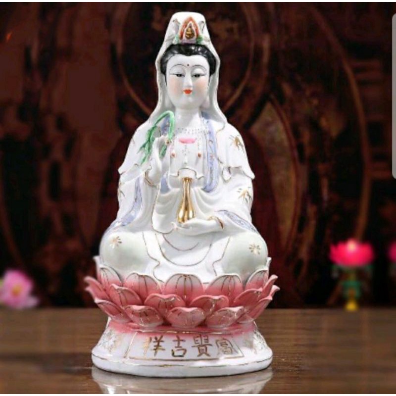 Mẹ tượng phật quan âm gốm sứ cao cấp màu trắng,nhiều kích thước