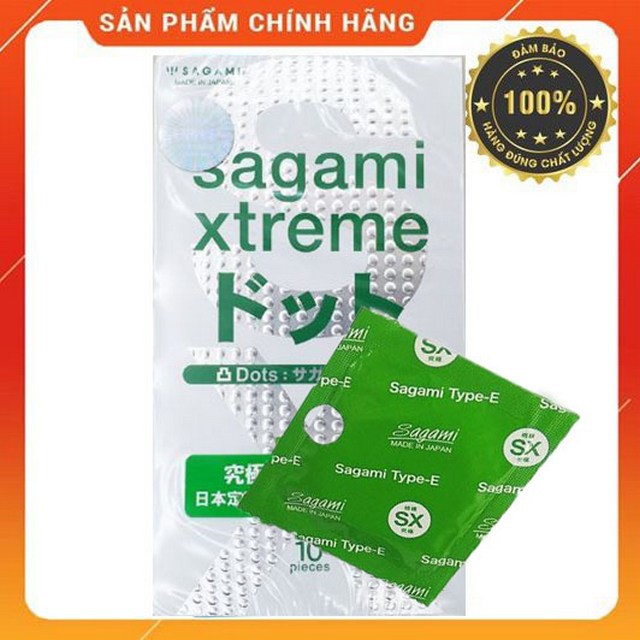 [CHÍNH HÃNG DÙNG THỬ ] Bao cao su Sagami Xtreme hàng Nhật cao cấp - 1 chiếc