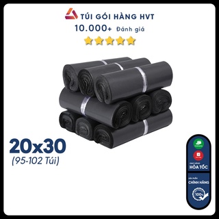 Túi đóng hàng niêm phong NHỰA HVT, túi gói hàng chuyển phát nhanh size 20*30 màu đen