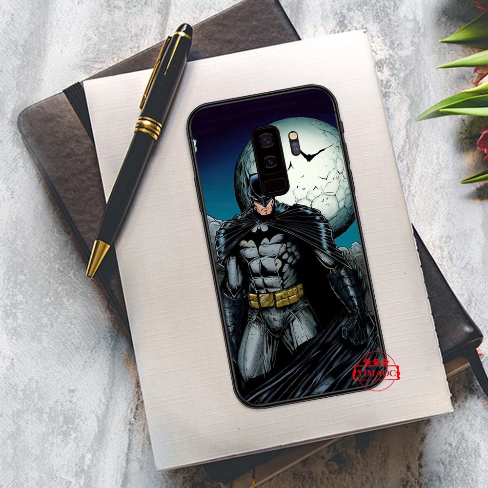 Ốp Lưng Mềm In Hình Logo Batman Cho Samsung S6 S7 Edge S8 S9 S10 Plus S10e 51c