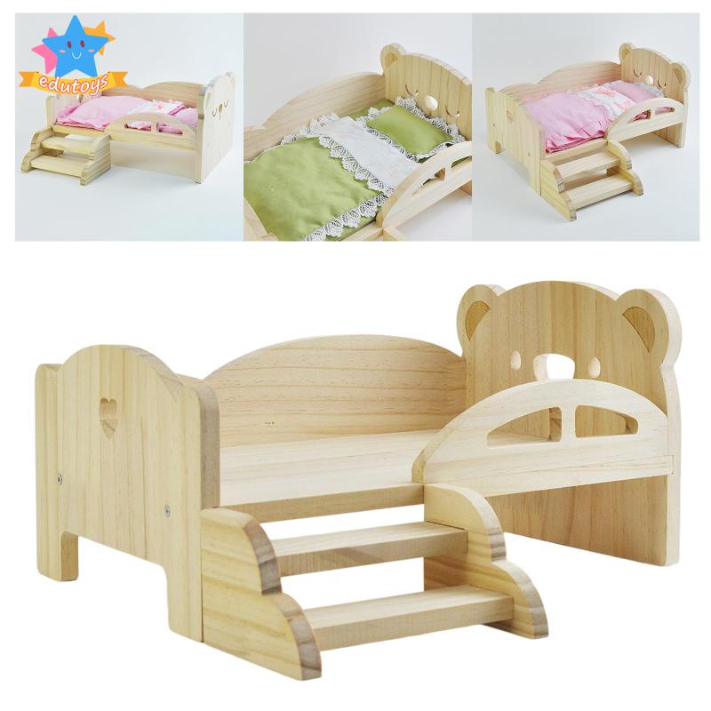 Giường Ngủ Mini Có Cầu Thang Thời Trang Cho Búp Bê Tỉ Lệ 1: 6