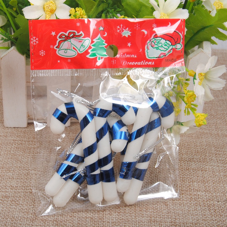 SET 6 gậy trang trí cây thông, vòng hoa noel MERRYCHRISTMAS - NOEL038