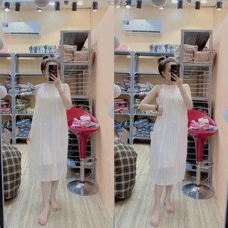 Đầm yếm phi xịn bao chất vải bầu bì bon chen được ạ