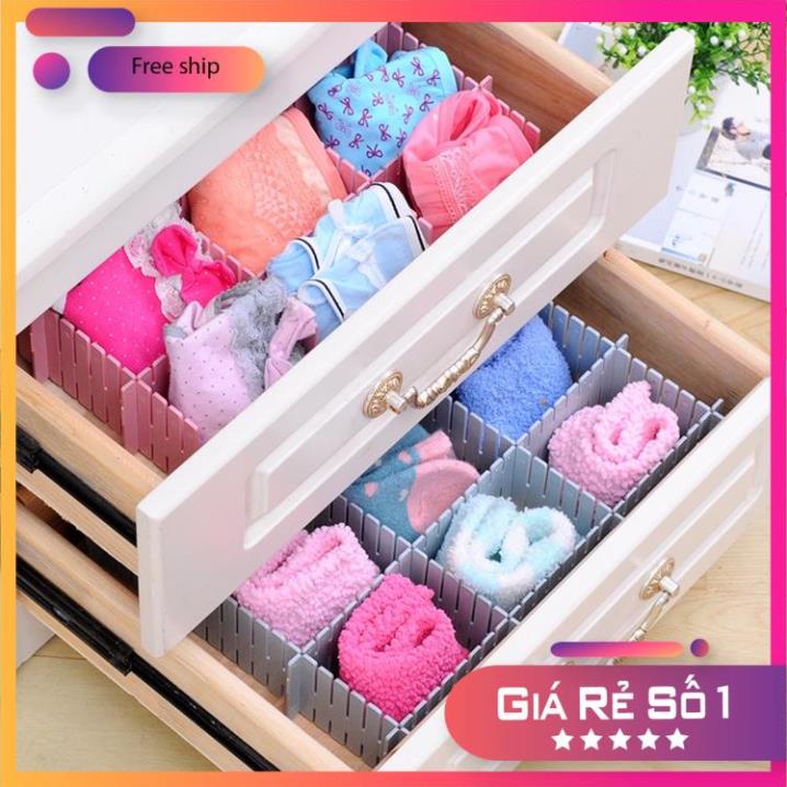 Bộ 4 Vách Chia Ngăn Kéo Tủ Thông Minh Bằng Nhựa