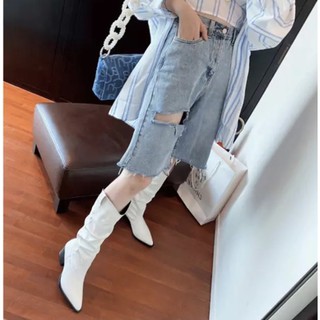 🖤[HÀNG CAO CẤP] Boot da- bốt cao cổ nhăn 6p Sean