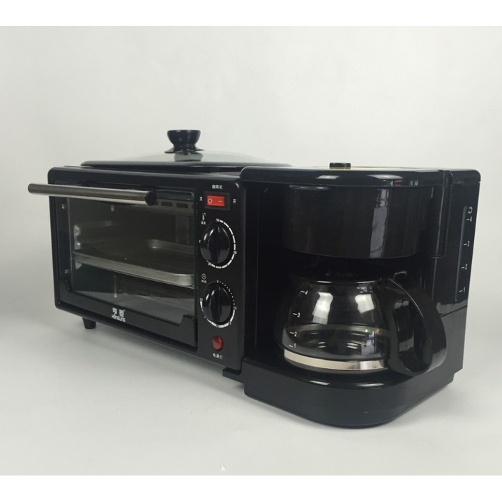 Máy hâm nóng thức ăn và pha cà phê 3in1 ( Black ) dễ dùng The Royal's Máy hâm nóng thức ăn và pha cà