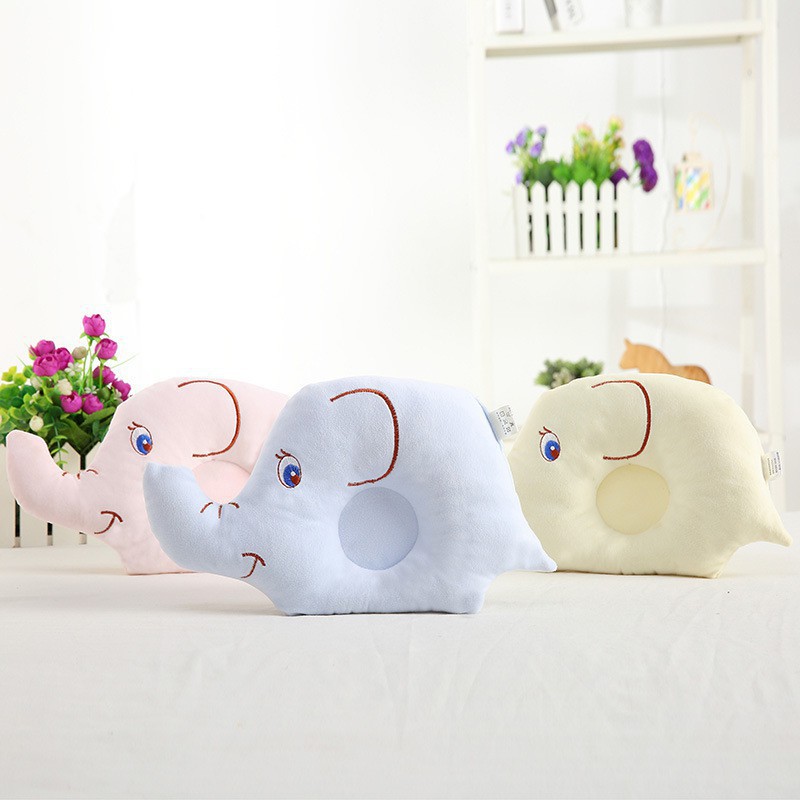 Gối cho bé sơ sinh thiết kế hình voi dễ thương