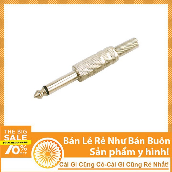 Jack Đực Nối Micro 6Ly Mạ Bạc, Mạ Vàng