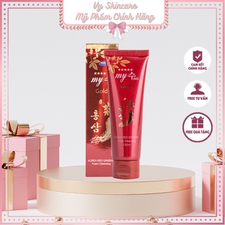 [CHÍNH HÃNG] Sữa Rửa Mặt Nhân Sâm Đỏ Hàn Quốc My Gold Korea Red Ginseng Foam Cleansing 130ml
