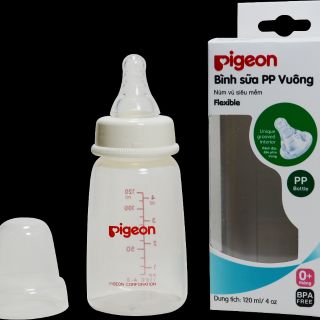 Bình sữa PP Vuông cổ hẹp 120ml (S)