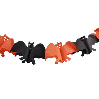 Dây treo trang trí Halloween bằng giấy hoặc xốp nhũ cao cấp