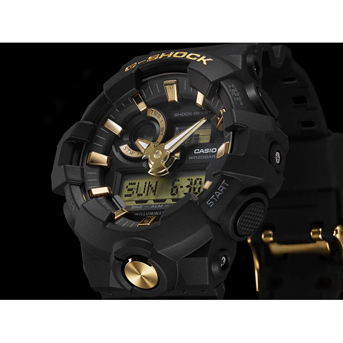 Đồng hồ nam Casio G-Shock GA-810B-1A4DR & G-SHOCK GA-710B-1A9 Rose Gold Black kính c