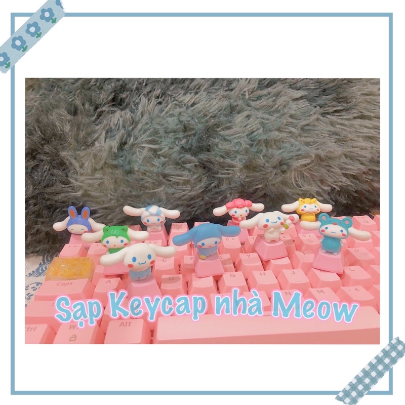 Keycap lẻ hoạt hình Cinnamoroll đáng yêu xinh xắn