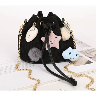 TÚI ĐEO CHÉO ULZZANG (TÚI BUCKET DÂY XÍCH VÀ TÚI TAI THỎ) SIÊU CUTE