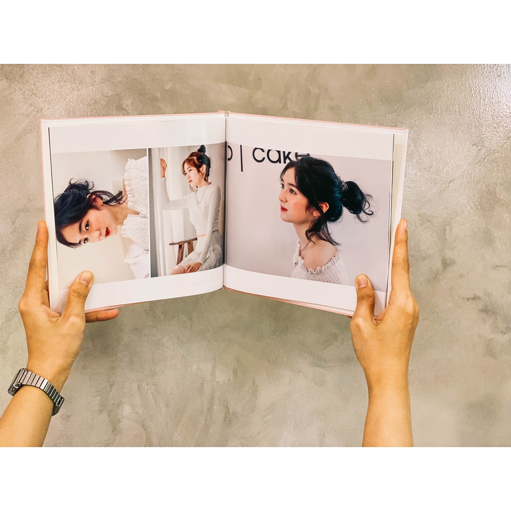 In sách ảnh theo yêu cầu bìa cứng 50 trang 25 x 25cm - In 4K siêu nét trên app NIZI
