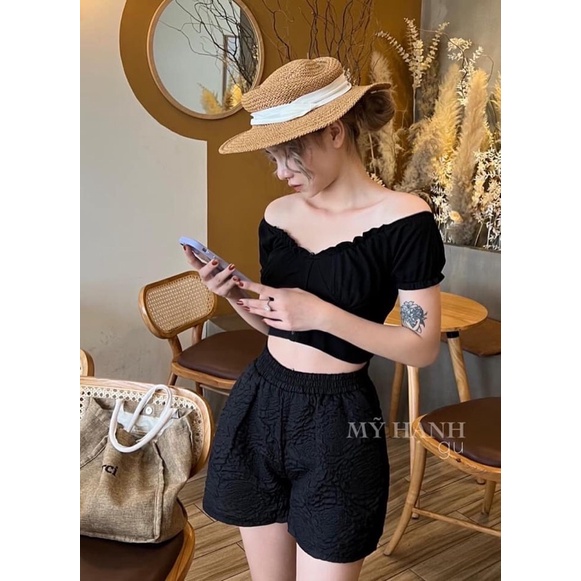 Quần Đùi Xốp Vân Hoa Nổi Cạp Thun Q23
