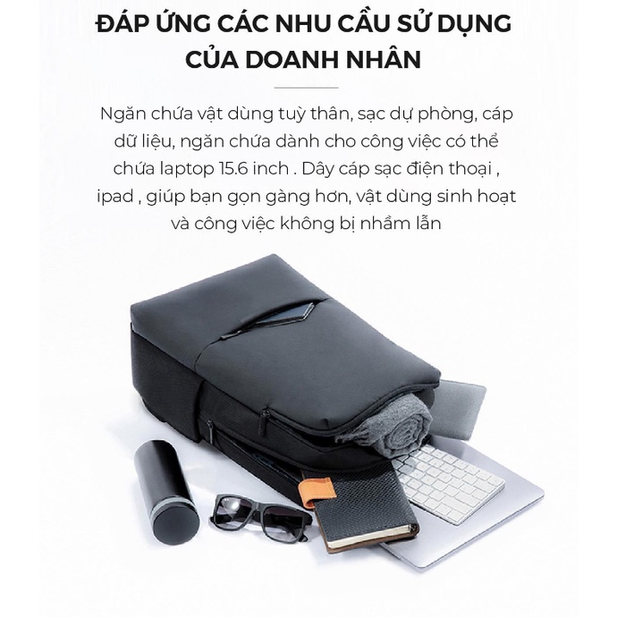 [Hỏa tốc HCM] Balo Laptop Xiaomi Mi Business Backpack 2 | Ba lô xiaomi du lịch business backpack 2 - mihoanggia