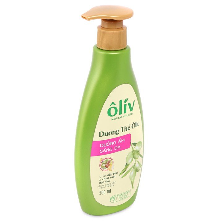 Sữa Dưỡng Thể Ôliv Dưỡng Ẩm Sáng Da Hương Oliu 200ml Hàng chính Hàng 002