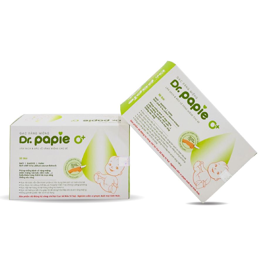 Gạc Rơ Lưỡi Cho Bé Dr Papie Chính Hãng Giúp Vệ Sinh Vùng Răng Miệng Luôn Được Sạch Sẽ