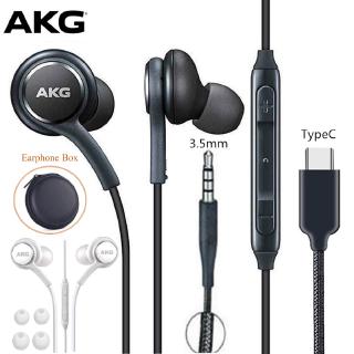Original AKG Earphones 3.5mm Type C In-ear with Mic Wired Headset Samsung Earphone Music Audio Headset Earpiece For Note 10 Pro S8 S9 S10 S6 S7