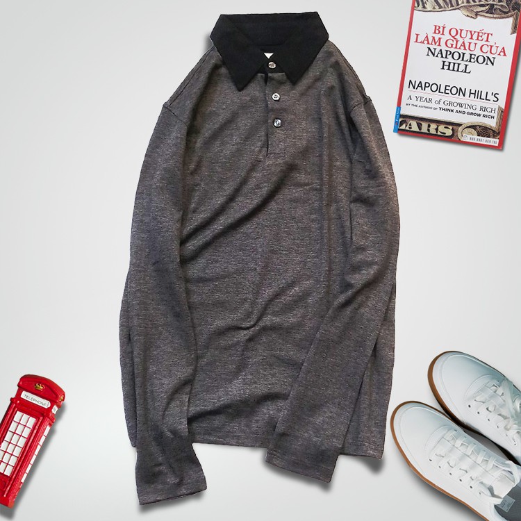 Áo Thun Nam Tay Dài Cổ Bẻ Phong Cách Lịch Lãm KATUSCO - A2051 | BigBuy360 - bigbuy360.vn