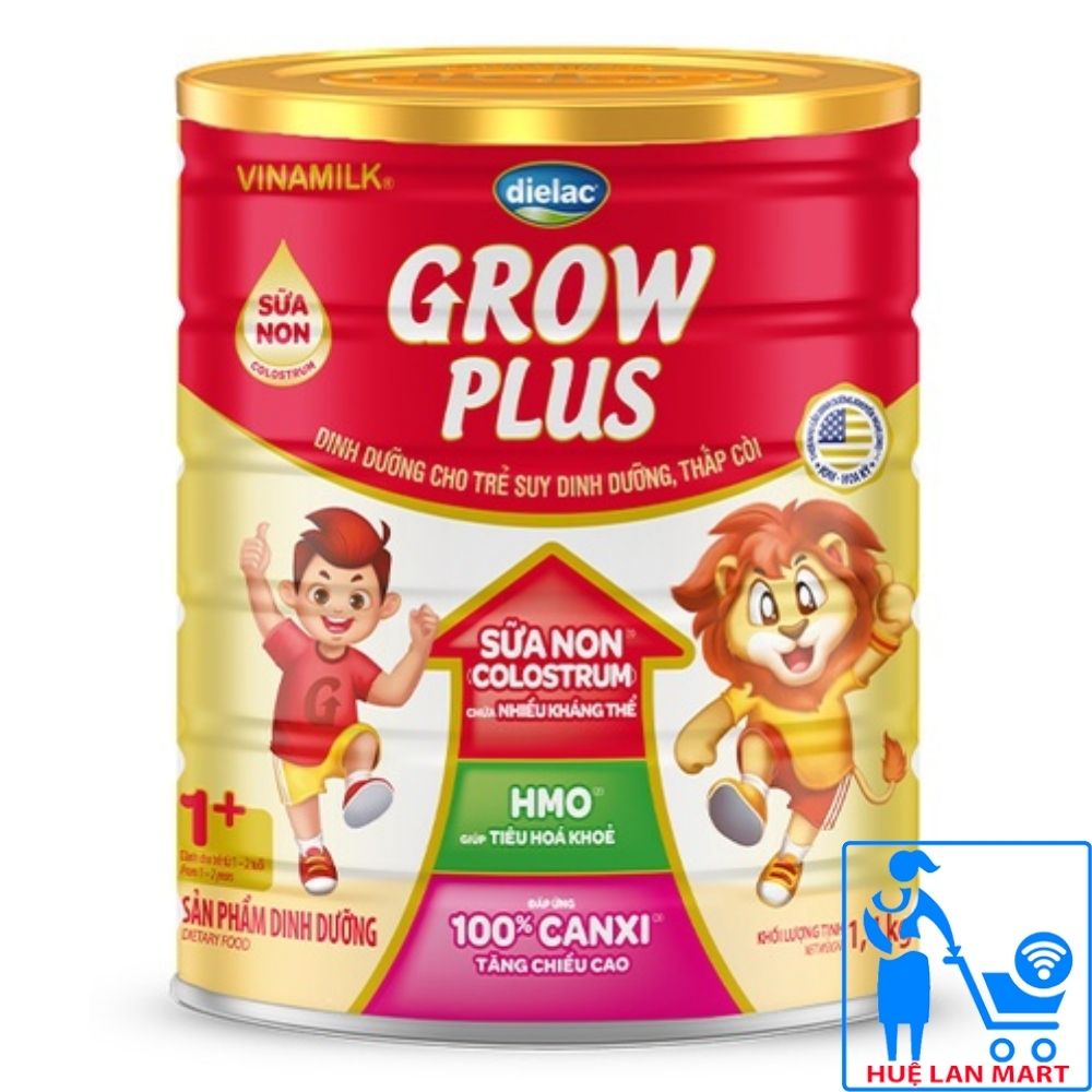 [CHÍNH HÃNG] Sữa Bột Vinamilk Dielac Grow Plus 1+ GP3 - Hộp 1,5kg (Đặc chế cho trẻ suy dinh dưỡng, thấp còi)