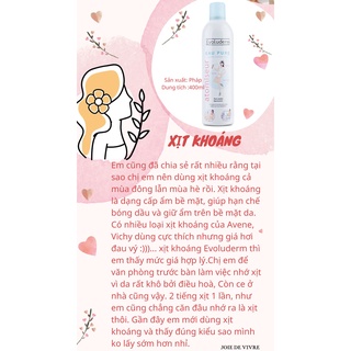 Xịt khoáng Evoluderm 400ml chính hãng