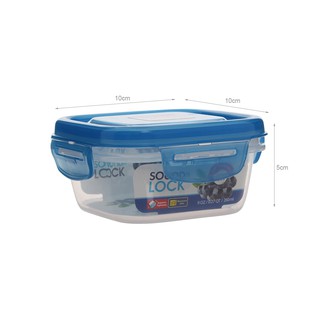 Hộp nhựa vuông 260ml Lock&Lock Sound Lock