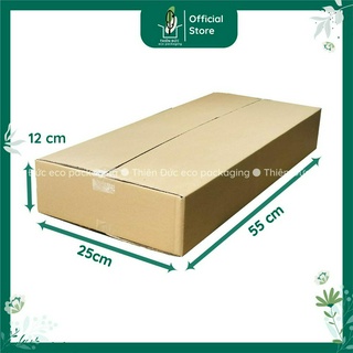  Combo 20 hộp giấy carton 55x25x12 cm dáng dài. Thùng ship cod đựng ván gỗ hoa khô... 