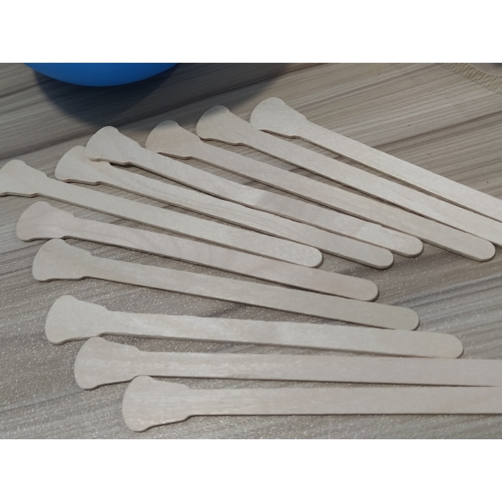 Bọc 20 Que đè lưỡi gỗ dùng để quét sáp wax tiện lợi