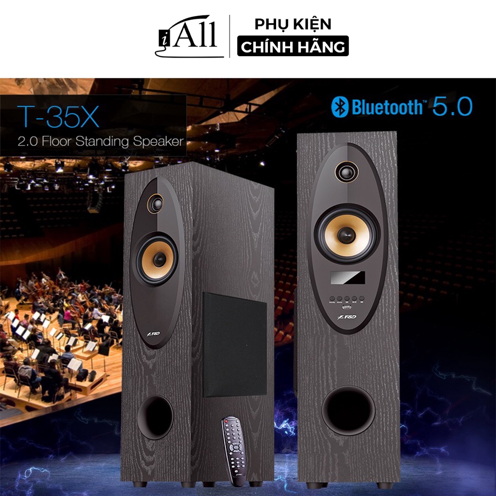 Loa tháp bluetooth F&amp;D T35X âm thanh sống động hát karaoke, xem phim - iAll Store